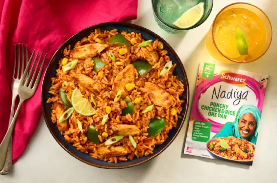 Punchy Chicken & Rice One Pan
