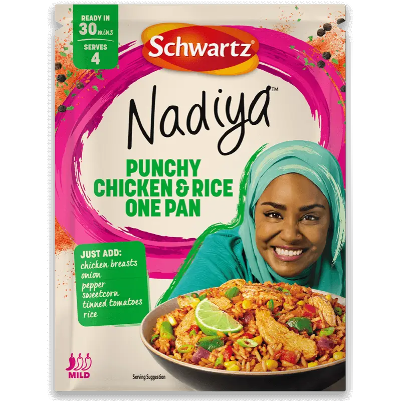 Buy Nadiya Hussain's Punchy Rice Bowl Recipe Kit Schwartz