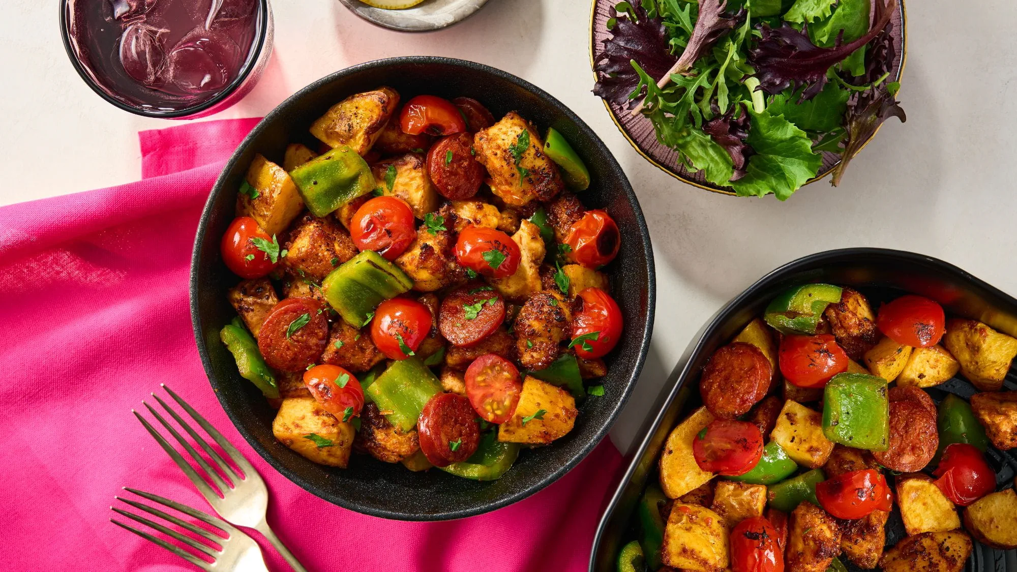 Air Fry Chicken & Chorizo