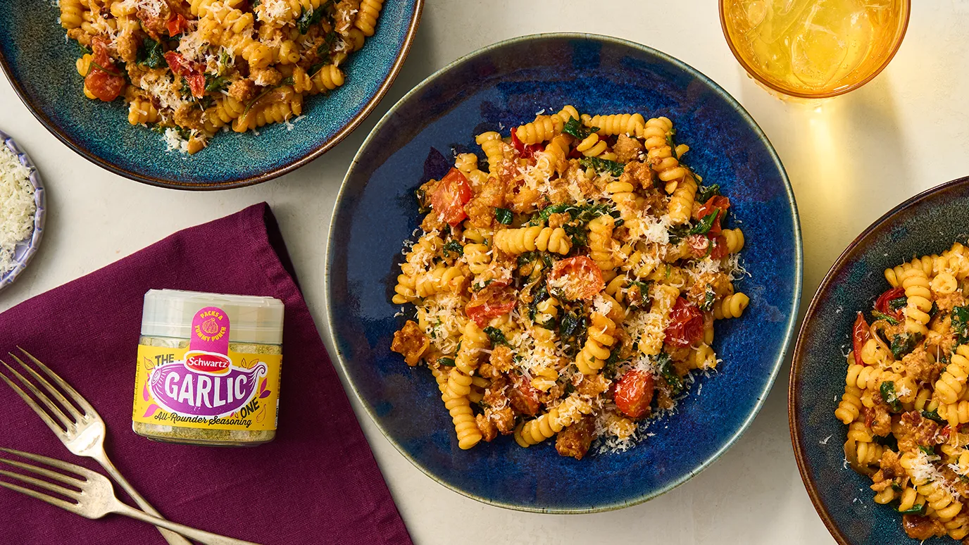 Garlicky Sausage Ragu Pasta