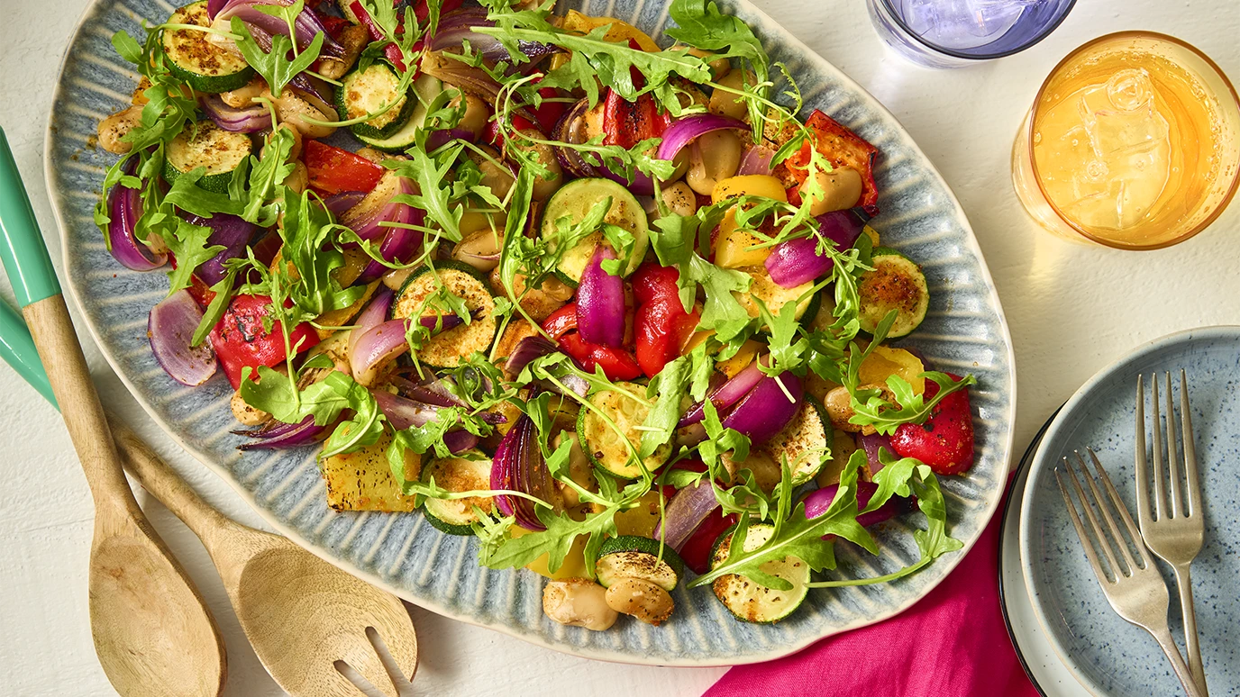 veg tray bake paprika