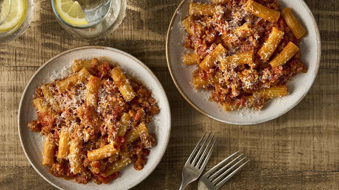 Sausage ragu pasta