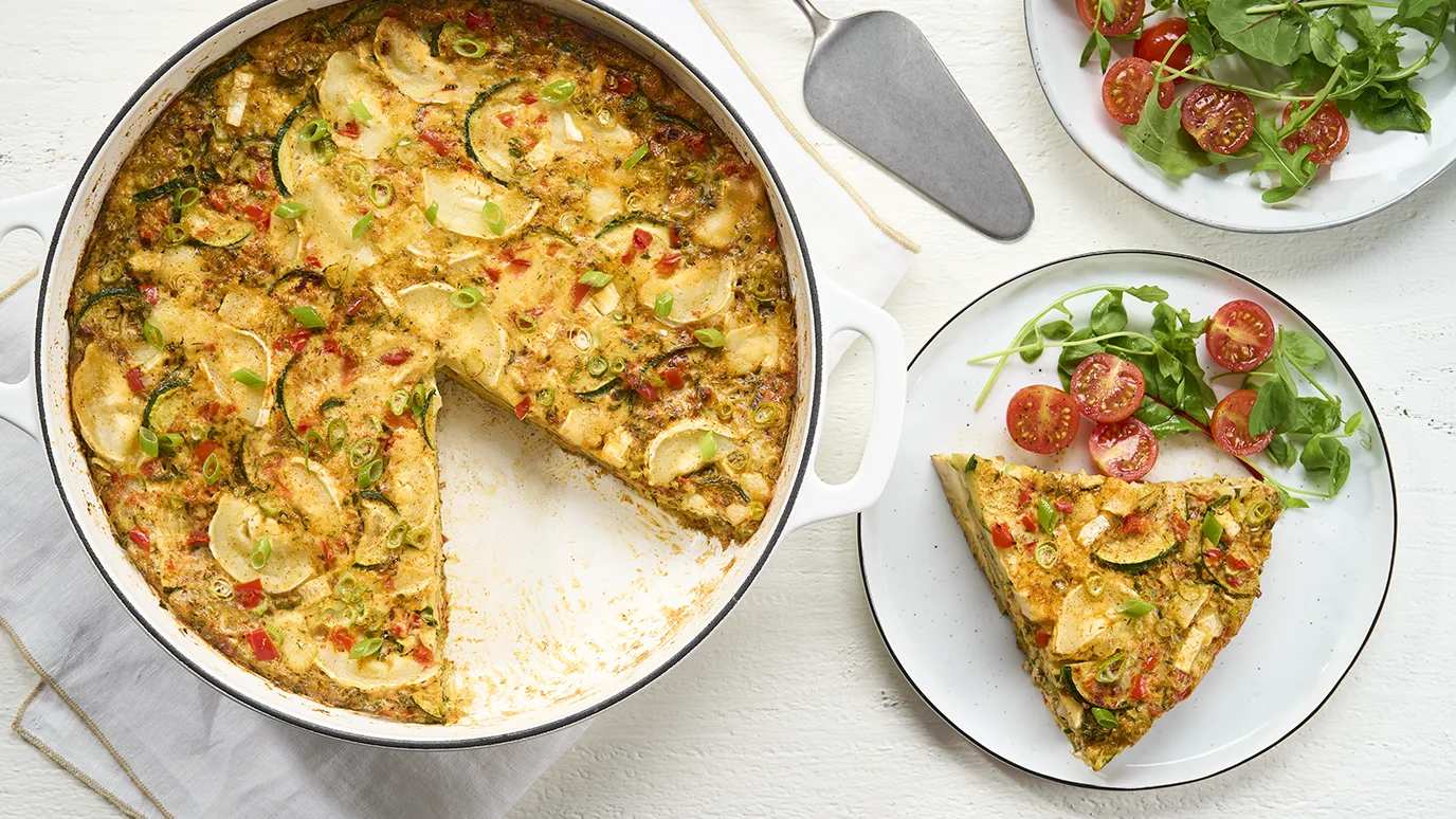 One-pan leftovers frittata