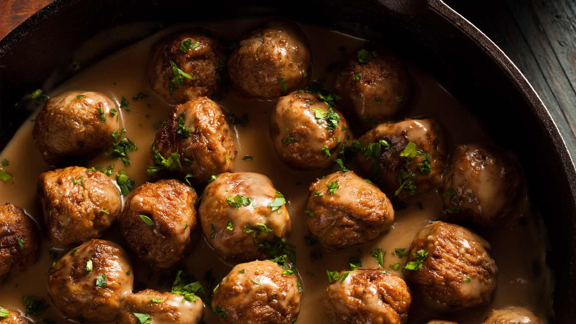 Lamb Meatballs with Sour Cherries and Pomegranate
