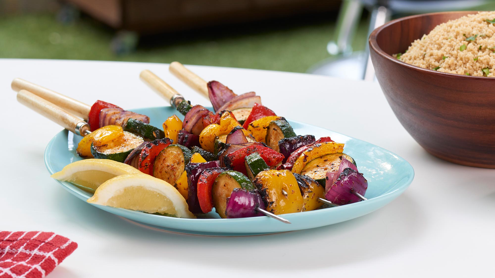 Cajun BBQ vegetable Kebabs