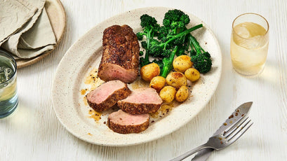 Roast Pork Loin with Roasted Coriander Seeds and Garlic