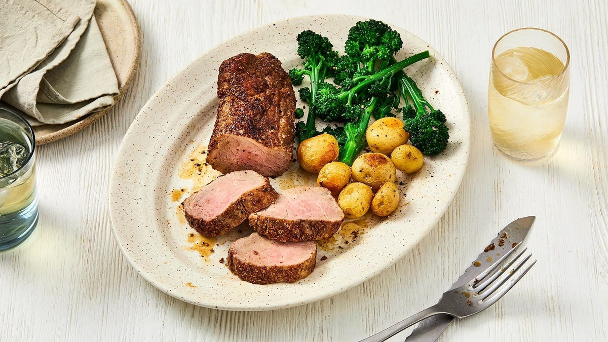 Roast Pork Loin with Roasted Coriander Seeds and Garlic