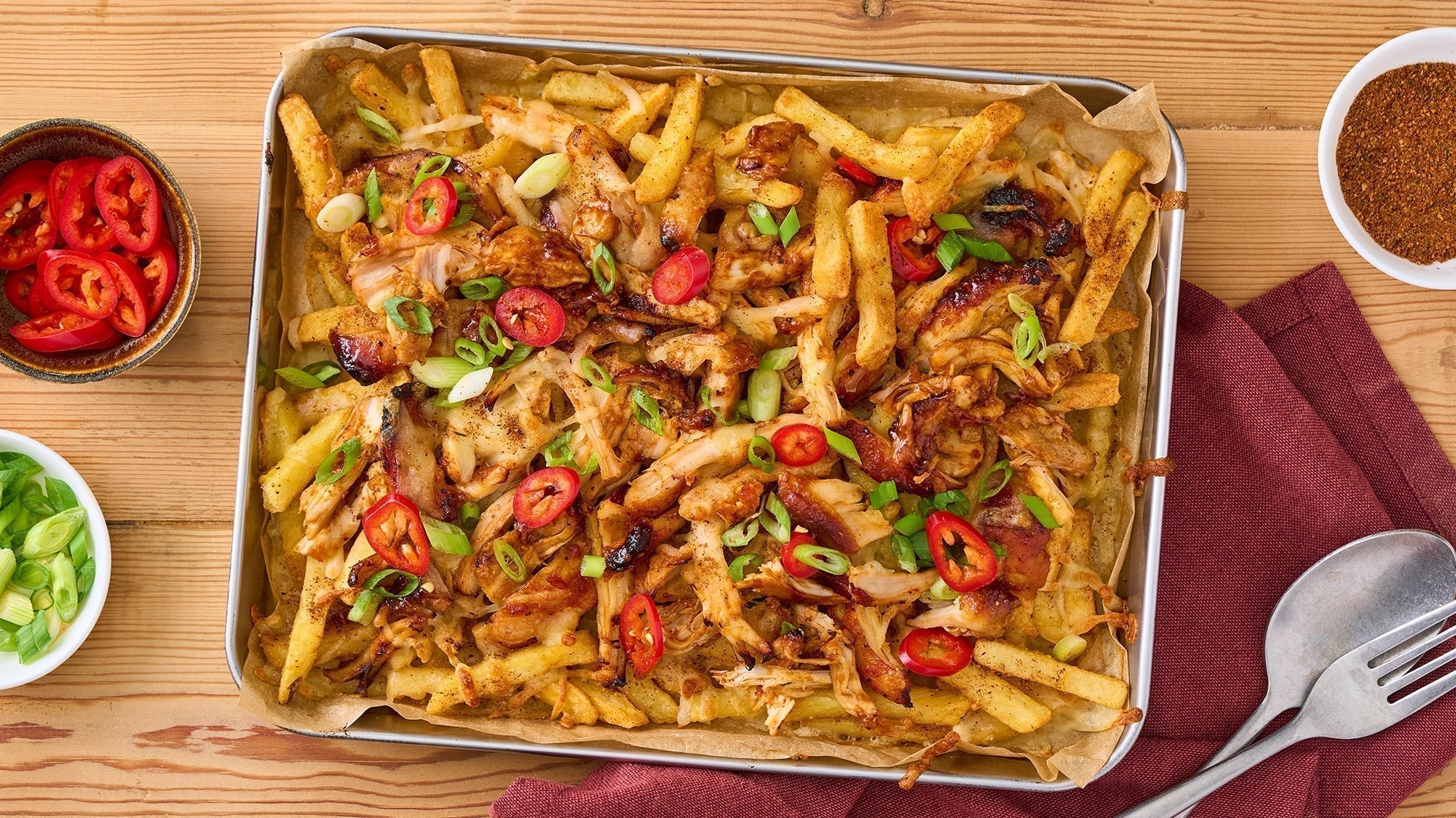 Smokehouse Pulled Chicken Loaded Fries