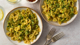 Courgette Chilli Garlic pasta