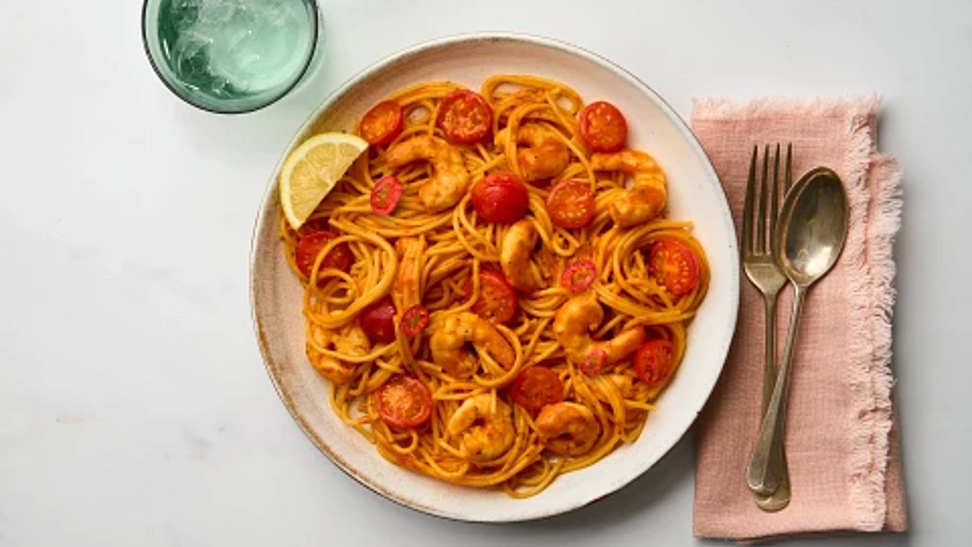 Garlic & Chilli Prawn Spaghetti