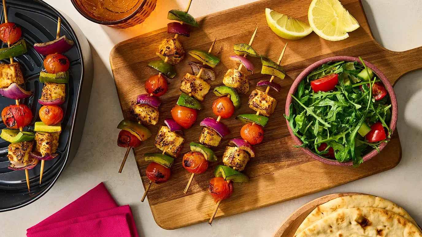 Halloumi Air-fry Turkish Kebab Skewers