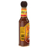 A bottle of Cholula Hot Sauce Chipotle 6 150Ml featuring its signature wooden cap and a label with contact information for McCormick in the UK and France.