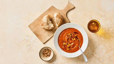 roasted mixed pepper soup