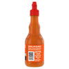 The back of a bottle of Frank'S Squeeze Sticky Sweet 354 Ml displays the label with usage tips and tricks, including suggestions to squeeze, dip, or drizzle the sauce.