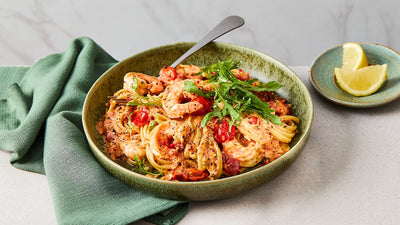 Creme Fraiche Prawn Pasta