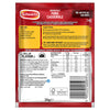 The back of a packet of Schwartz Somerset Pork Casserole Recipe Mix 36G, showing the ingredients, nutritional values, and cooking instructions.