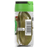 The back of a clear jar of Schwartz Bay Leaves 3G is shown, displaying the barcode and storage instructions.