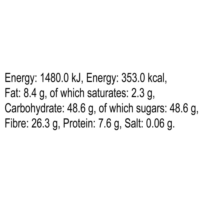 A nutritional information panel for Schwartz Bay Leaves 3G detailing energy values in kilojoules and kilocalories along with fat carbohydrate fibre protein and salt content.