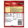The back of a packet of Schwartz Cheddar Cheese Sauce 38G, displaying the ingredients, nutritional information, and cooking instructions.