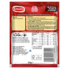 The back of a packet of Schwartz Extra Mature Cheddar Cheese Sauce 30G, displaying the nutritional information, ingredients, and cooking instructions.