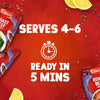 An advertisement for Schwartz Roast Beef Gravy Mix 27G highlights that the product serves 4-6 people and is ready in 5 minutes.
