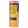 A side view of the label for Schwartz Mild Curry Powder 85G showing the ingredients list and a QR code for recipes on a purple and yellow background.