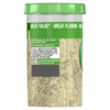 The back label of a jar of Schwartz Garlic Granules 145G provides cooking tips and usage instructions for adding deep flavor to dishes like Bolognese and roasted vegetables.