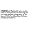 The ingredient list for Schwartz Lamb Casserole Recipe Mix 35G includes starch, wheat flour with added nutrients, natural flavorings, and a blend of spices and herbs like garlic, rosemary, and mint.