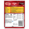 The front and back of a Schwartz Sa Cottage Pie recipe mix packet is displayed, showing the ingredients, nutritional information, and cooking instructions.
