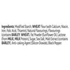 The ingredients list for Sa Cottage Pie, printed in black text, highlights allergens such as WHEAT, BARLEY, and MILK in bold capital letters.