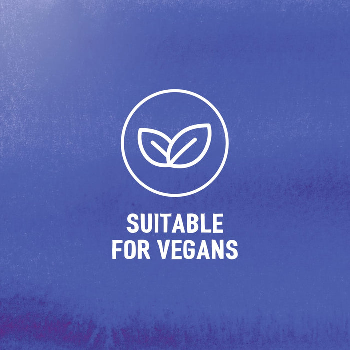 An illustration of a leaf icon with the text SUITABLE FOR VEGANS indicates that the Schwartz The Real Greek Chicken Gyros Wrap 20G is a vegan-friendly product.