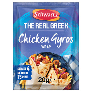 The Real Greek Chicken Gyros Wrap Recipe Mix