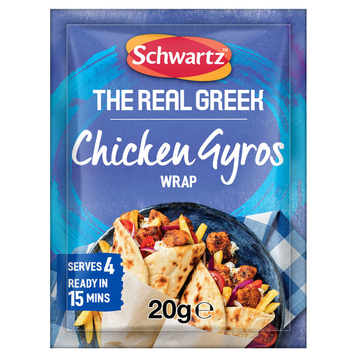 The Real Greek Chicken Gyros Wrap Recipe Mix