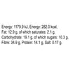 A nutritional information panel for Schwartz Smoked Paprika 40G detailing energy values in kilojoules and kilocalories along with fat, carbohydrate, fibre, protein, and salt content.