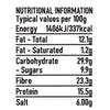 A nutritional information table for Schwartz Moroccan Seasoning 40G detailing typical values per 100g including 337 calories and 15.5g of protein.