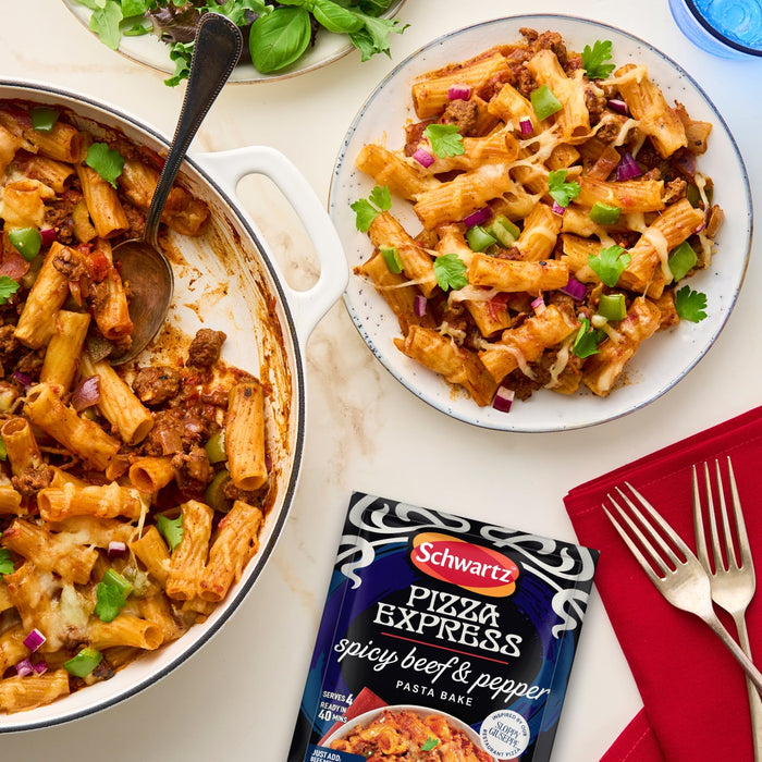 Pizza Express Spicy Beef & Pepper Pasta Bake