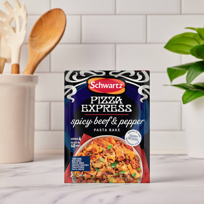 Pizza Express Spicy Beef & Pepper Pasta Bake