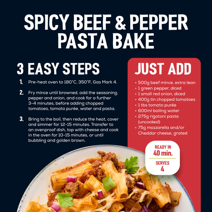 Pizza Express Spicy Beef & Pepper Pasta Bake