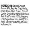 The ingredients list for Schwartz Af Turki Keb Seas includes spices like sumac and paprika, dried tomato, oregano, and smoked maltodextrin.