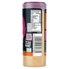 A side view of a container of Schwartz Af N Chicken Seas showing the nutritional information and barcode on a black and orange label.