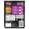 The back of a Schwartz Sa Af Honey Garlic Chicken seasoning packet, showing the recipe, nutritional information, and an infographic with air fryer cooking instructions.