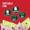 An infographic shows that the Ss Garlic And Lime Rub 24Gx20 is suitable for cooking in the oven, air-fryer, grill, and on the BBQ, with an illustration of lime and onion below.