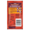 Back of a red packet of Schwartz Texan Inspired Seasoning Rub displaying ingredients, nutritional values, and cooking instructions for oven, grill, BBQ, and air fryer.