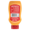 The back of a bottle of Frank's RedHot Spicy Mayonnaise Based Sauce, detailing the nutritional information, ingredients, and usage instructions.