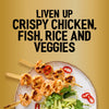 A plate of grilled shrimp skewers with chili and herbs illustrates how to liven up crispy chicken fish rice and veggies using Jr Lemon Pepper Seas X6.