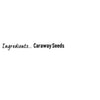 A simple graphic listing the ingredients for Schwartz Caraway Seeds 38G on a plain white background.