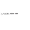 An ingredients graphic for Schwartz Sesame Seeds, 43G, lists only sesame seeds to emphasize the product's simplicity.