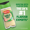 An advertisement shows a bottle of Schwartz Garlic Salt, 73G, on a green background with the text, Bursting with flavour from the UKs number 1 flavour experts.