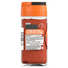 A back view of a glass jar of Schwartz Paprika Hot, 34G showing the ingredients list and top tips for using the blend of paprika and cayenne pepper.