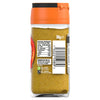 A clear glass jar of Schwartz Garam Masala, 30G, with an orange cap, displaying nutritional information and recycling symbols on its label.